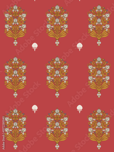 Obraz na płótnie seamless beautiful wallpaper cards all over design floral leaf vintage ornament Victorian ethnic geometric print paisley pattern w salonie