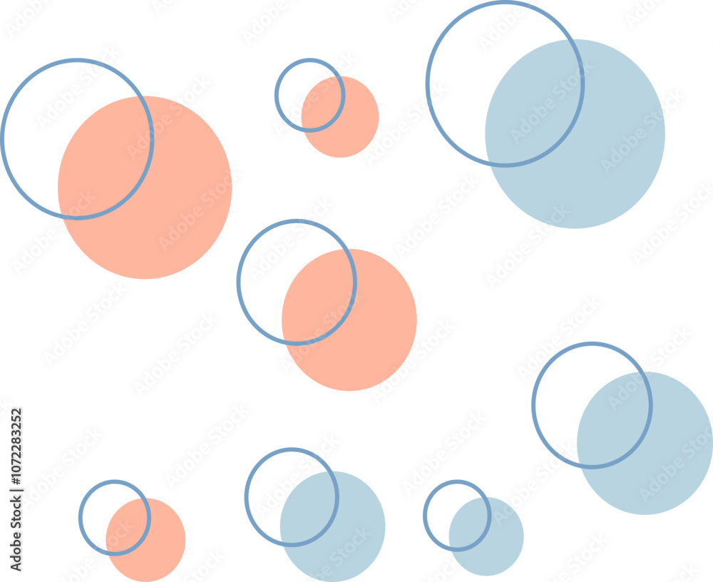Fototapeta premium Dots Shapes Abstract Pattern