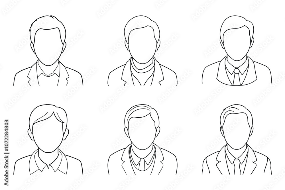 Person icon bundle set in creative vector Person icon bundle set in creative vector