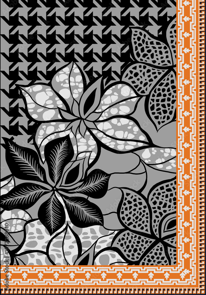 seamless beautiful wallpaper cards border design floral leaf vintage ornament Victorian geometric ethnic print paisley pattern