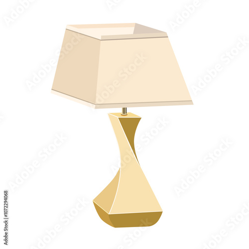 A table lamp isolated on a white background.Vector illustration of a lamp.