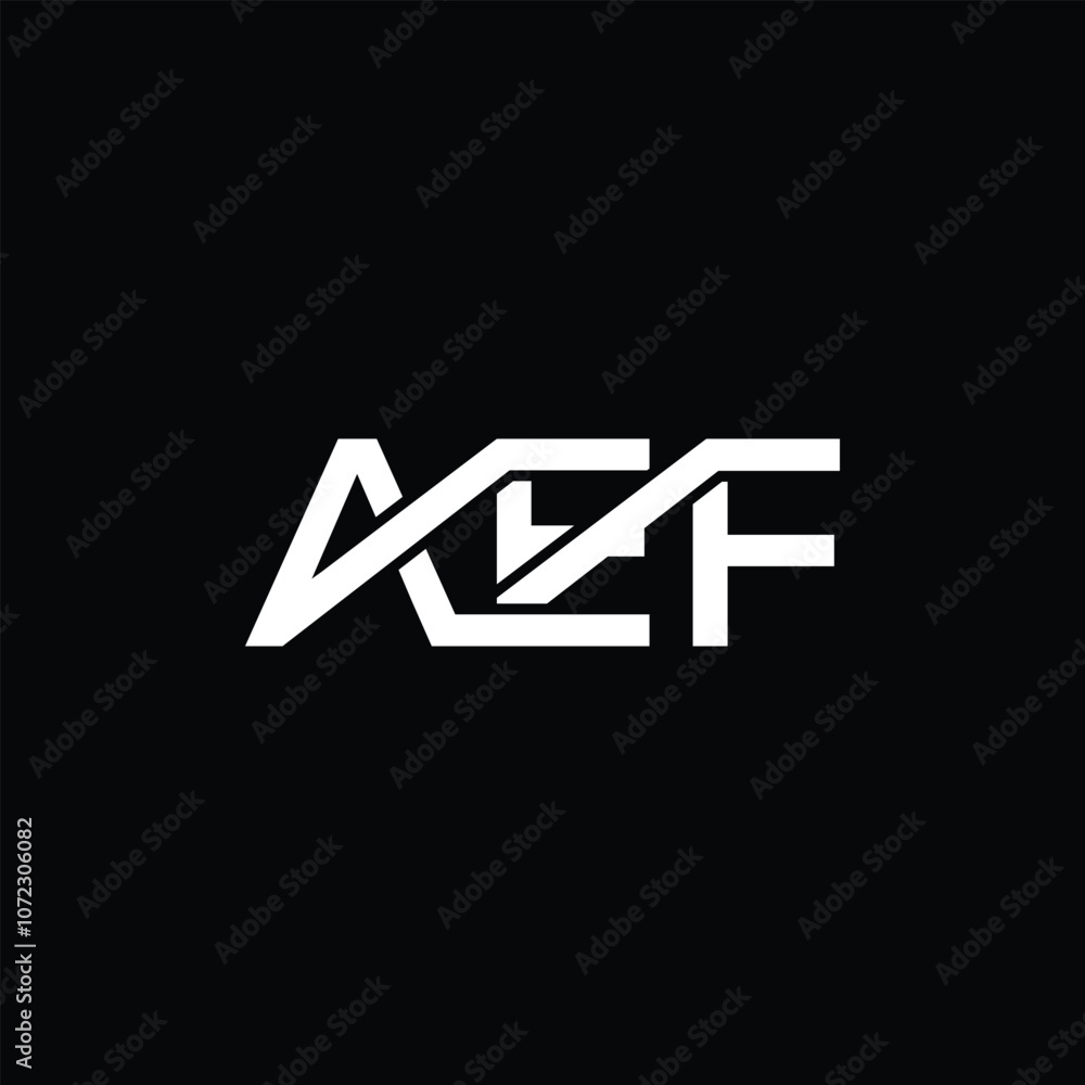 AEF Letter Logo Design Initial Vector Concept. Simple AEF Logo Template AEF Letter Logo Design Initial Vector Concept. Simple AEF Logo Template