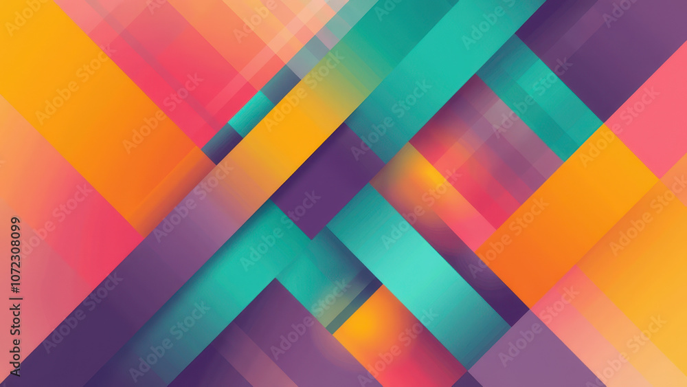 Vibrant abstract geometric pattern.