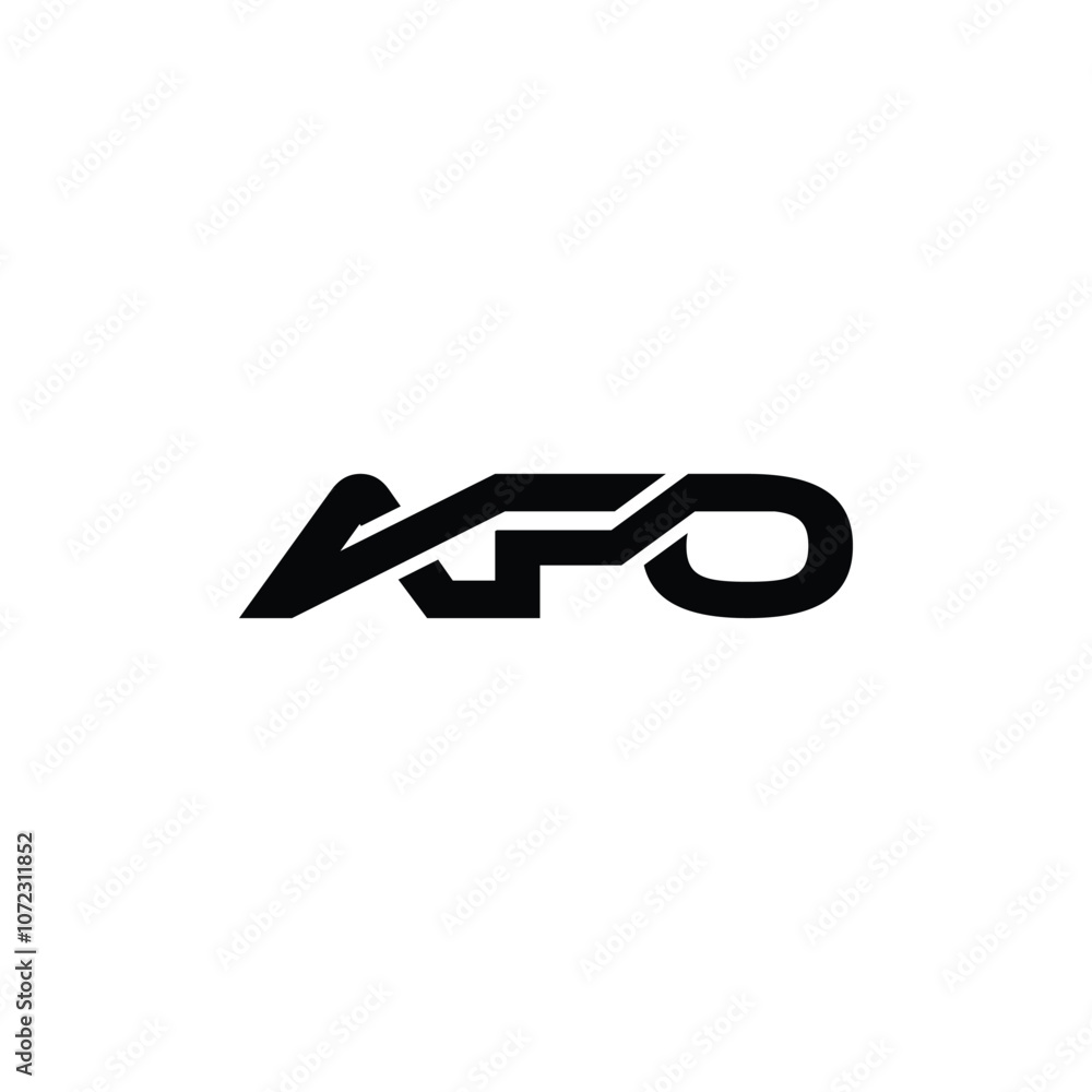 AFO Simple letter logo vector design template.