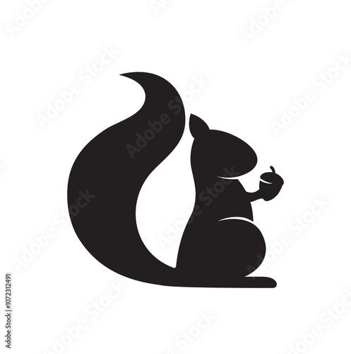 Wallpaper Mural Abstract Squirrel Logo Cute Pet Vector Design Illustration Torontodigital.ca