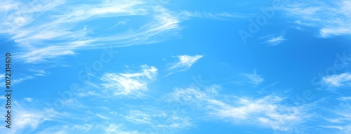 blue sky with clouds , isolated on white background,  , copy space for text, photo