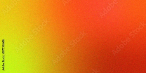 Abstract yellow orange grainy gradient noise texture effect. Beautiful colored abstract texture background. Textured with rough grain, and bright spots. Empty space grunge banner poster backdrop bg.	