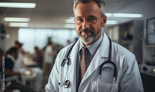 Scientist in White Lab Coat and Tie