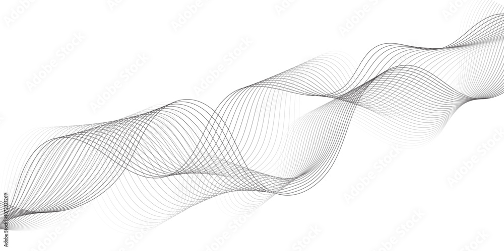 Abstract gradient grey smooth element swoosh speed wave modern stream background. Wave with lines created using blend tool. Abstract frequency sound wave lines and twisted curve lines background. Abstract gradient grey smooth element swoosh speed wave modern stream background. Wave with lines created using blend tool. Abstract frequency sound wave lines and twisted curve lines background.