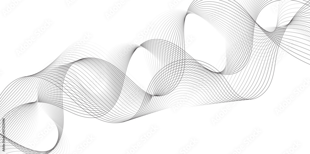 Abstract gradient grey smooth element swoosh speed wave modern stream background. Wave with lines created using blend tool. Abstract frequency sound wave lines and twisted curve lines background. Abstract gradient grey smooth element swoosh speed wave modern stream background. Wave with lines created using blend tool. Abstract frequency sound wave lines and twisted curve lines background.