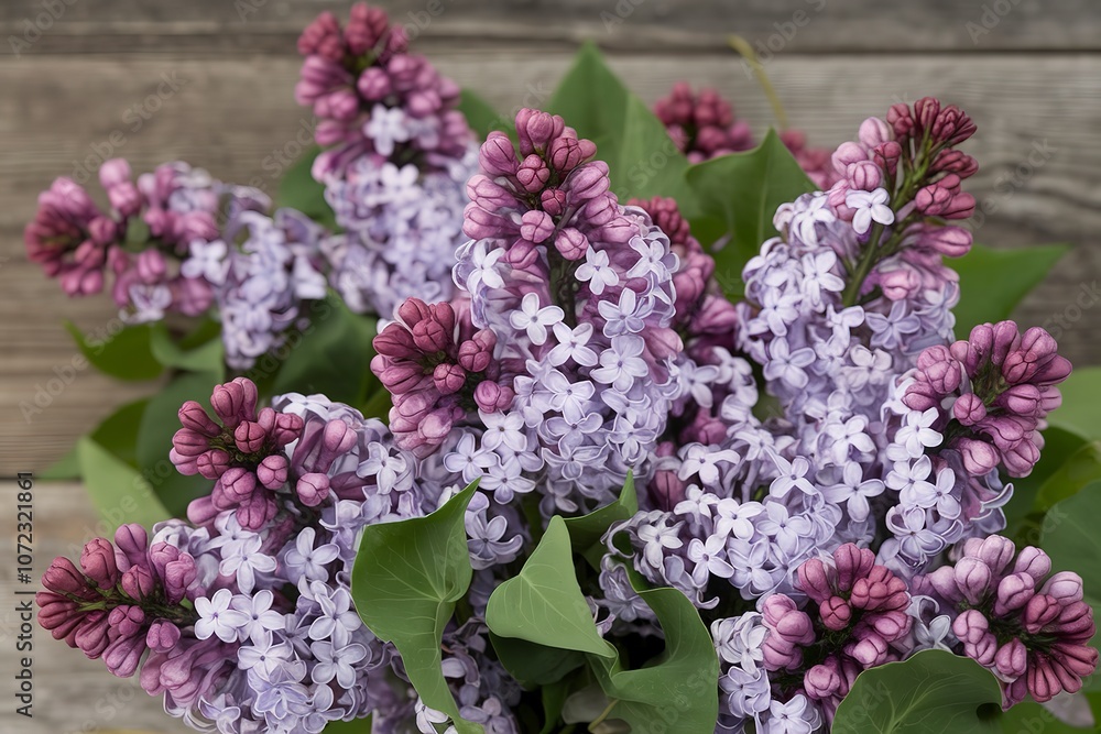a bouquet of beautiful spring flowers of lilac a bouquet of beautiful spring flowers of lilac