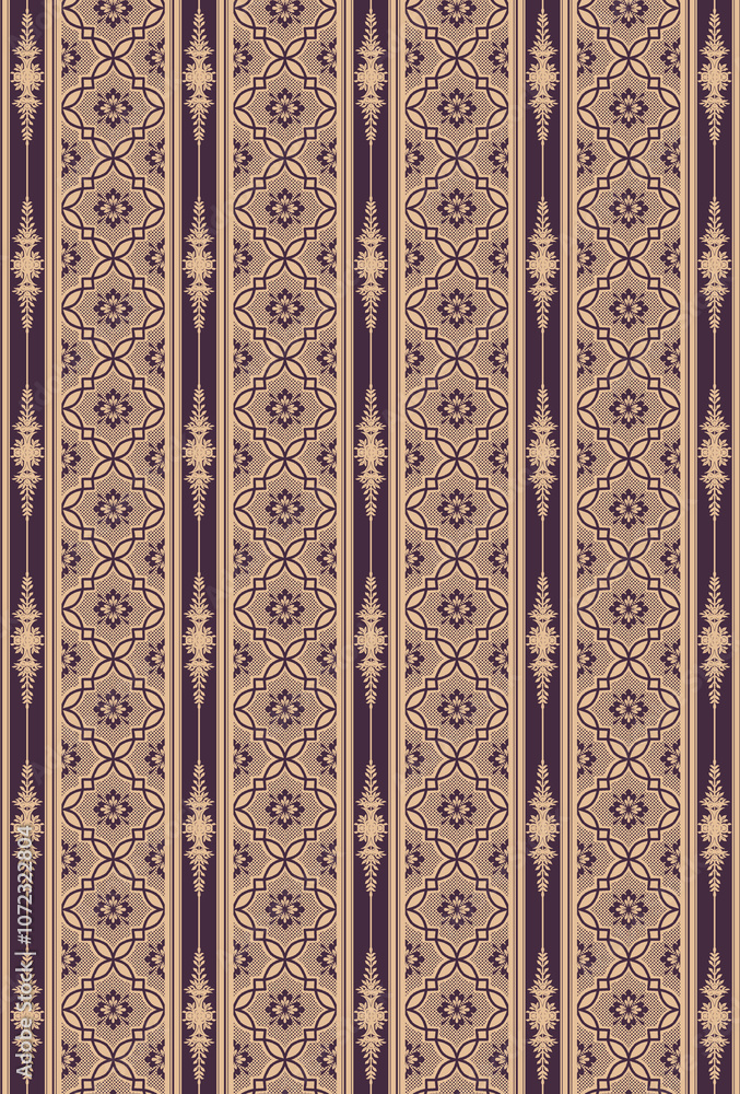 seamless beautiful wallpaper cards all over design floral leaf vintage ornament Victorian ethnic geometric print paisley pattern