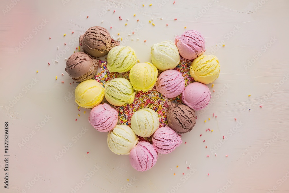 a variety of ice cream scoops a variety of ice cream scoops
