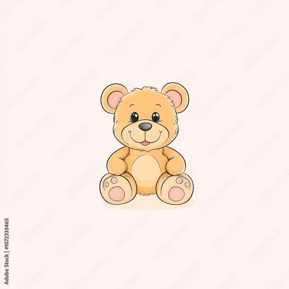 Fototapeta premium Cute and cuddly teddy bear plush toy