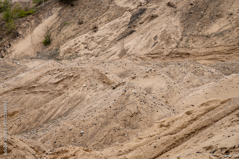 Sand quarry, in the photo, a quarry for the extraction of sand. Sand quarry, in the photo, a quarry for the extraction of sand.