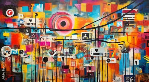 abstract colorful background, cool colored wallpaper