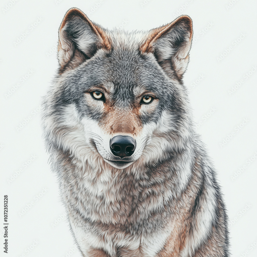 Fototapeta premium Wolf, Illustration
