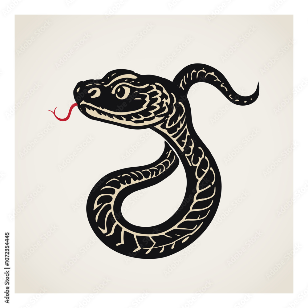 Stylish Black Snake Emblem or Brand. Dynamic Snake Logo with Bold Typography. Serpent Mascot. Professional Emblem. Modern Snake Logo Design. Symbol of Chinese New Year. Stylish Black Snake Emblem or Brand. Dynamic Snake Logo with Bold Typography. Serpent Mascot. Professional Emblem. Modern Snake Logo Design. Symbol of Chinese New Year.