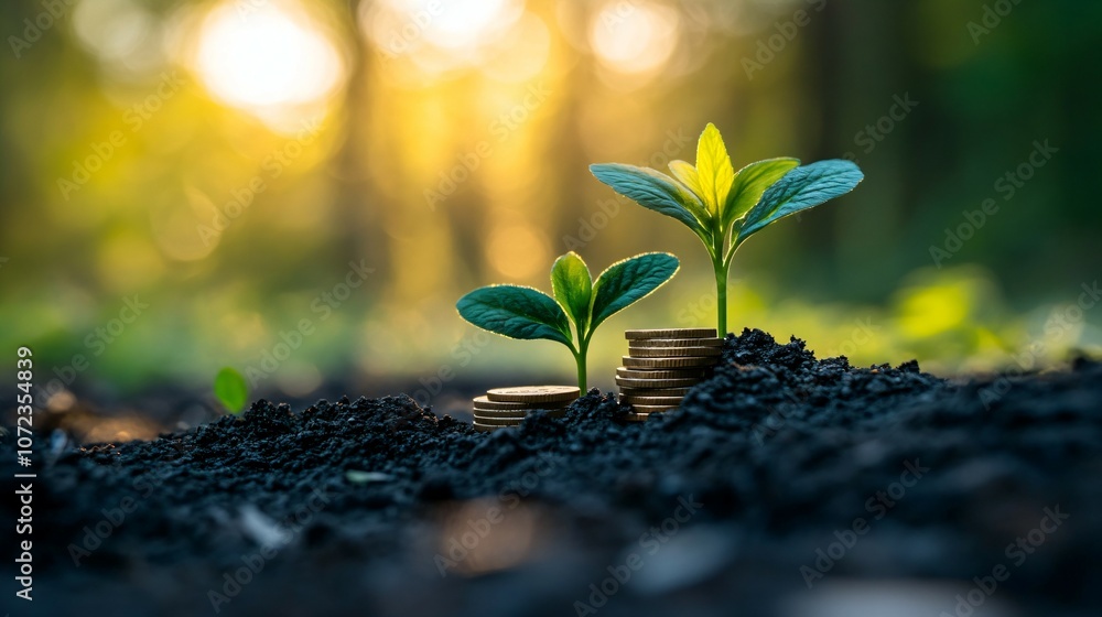 A private company turning to green bonds to finance the development of energy-efficient technologies, showcasing the corporate sector's role in sustainable finance. Concept of technology