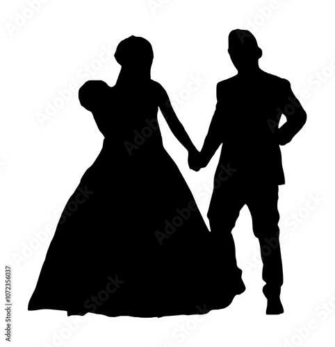 Wedding Couple Silhouette