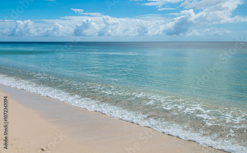 Tropical Beach on Astove Atoll, Seychelles. photo