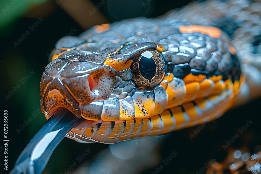 Dynamic shot of snake sensing environment Dynamic shot of snake sensing environment