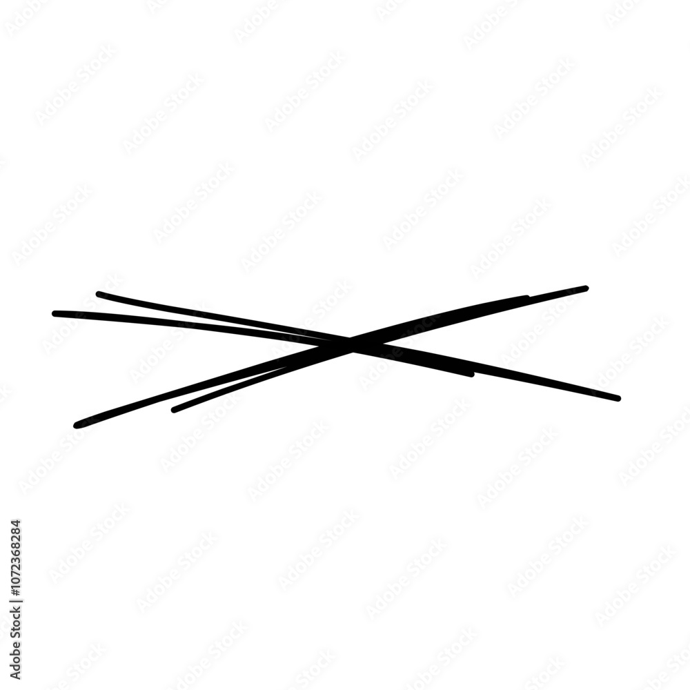 black cross out the line black cross out the line