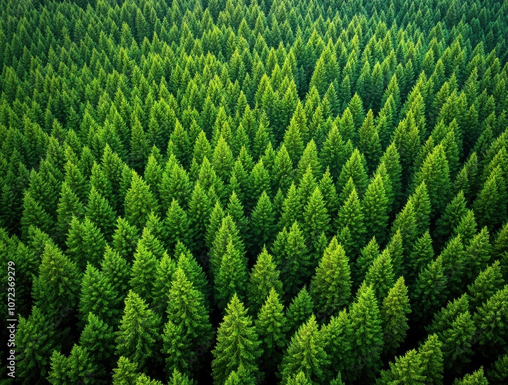 Aerial View of Lush Green Forest from Above Aerial View of Lush Green Forest from Above