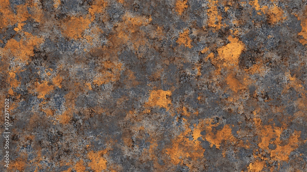 Abstract Rusty Metal Texture with Orange and Grey Splotches Abstract Rusty Metal Texture with Orange and Grey Splotches