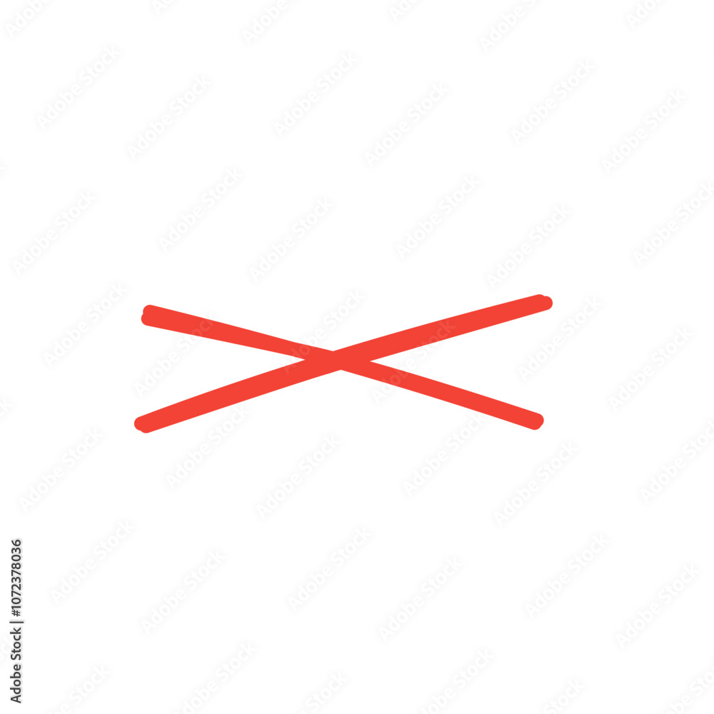 red cross out the line red cross out the line