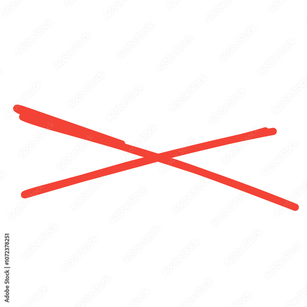 red cross out the line red cross out the line