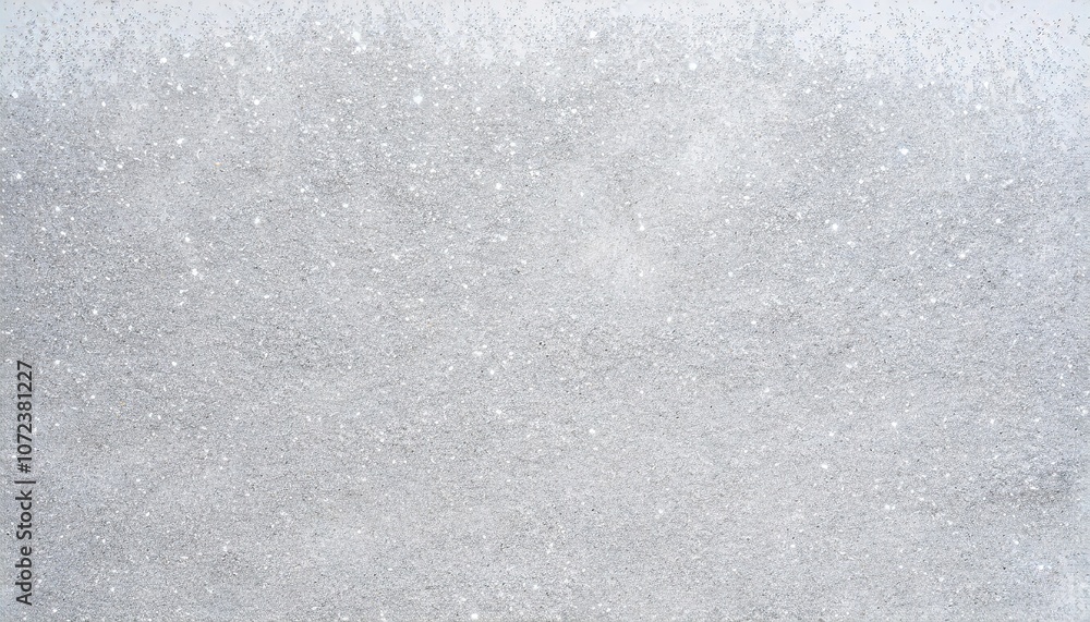 Obraz premium A frosty white snow-covered landscape with tiny specks of snowflakes