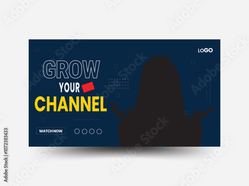 YouTube thumbnail template design