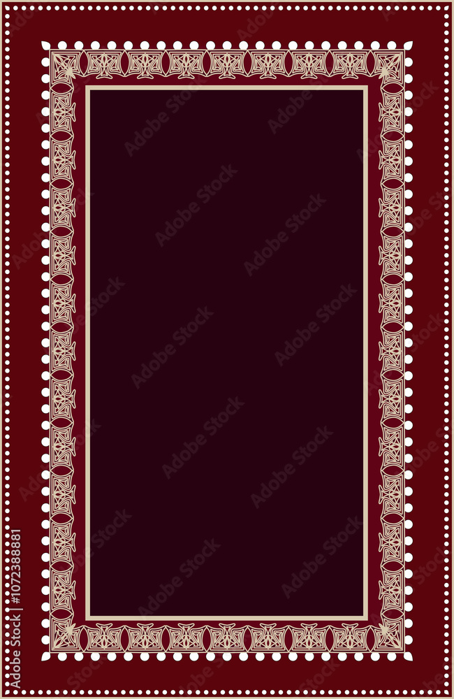 Muslim prayer rug illustration design. Arab decorative ornament. textile products Muslim prayer rug illustration design. Arab decorative ornament. textile products