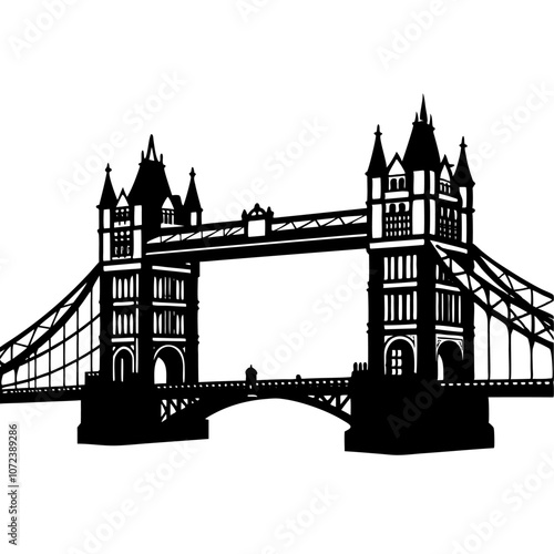 London bridge silhouette