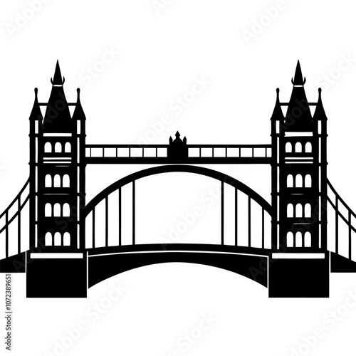 London bridge silhouette