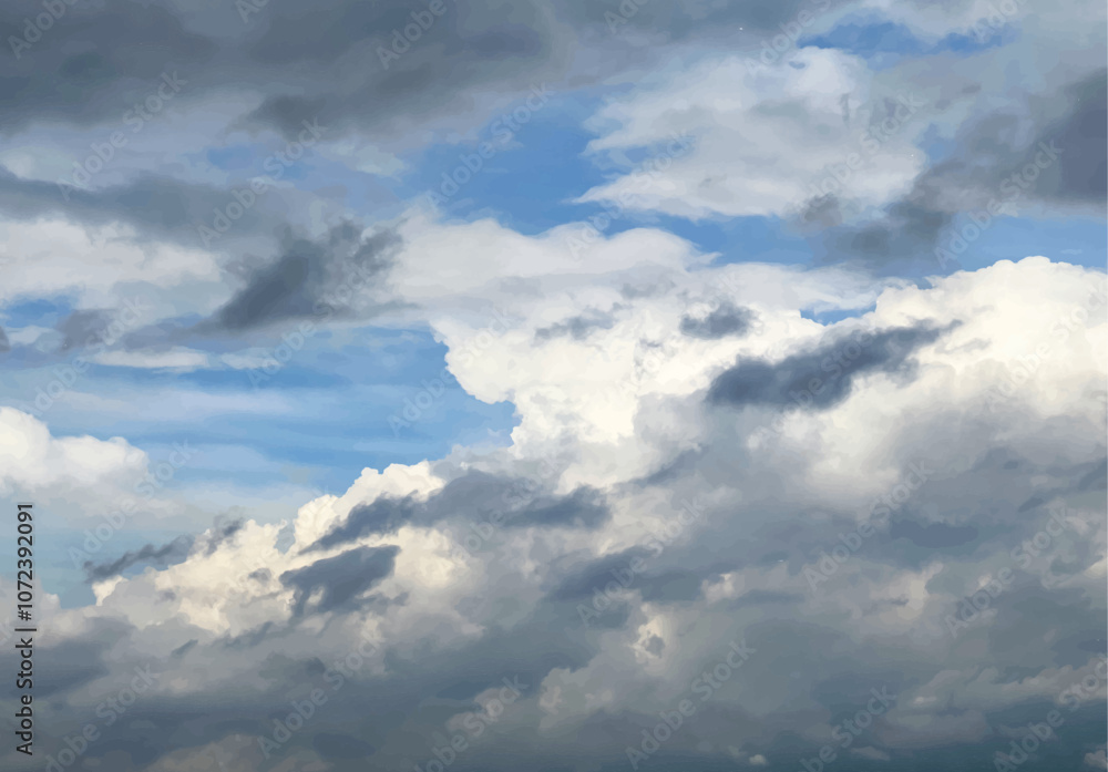 Abstract watercolor shades of cloudy blue sky background Abstract watercolor shades of cloudy blue sky background