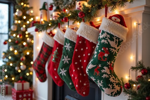 christmas stocking with gifts