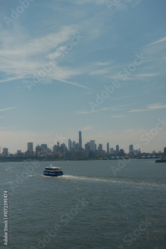 New York Staten Island Ferry Skyline
