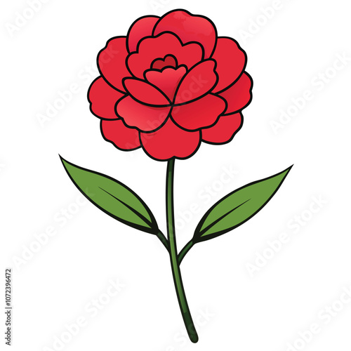 Flowers flat illustration . Beautiful Flowers icon