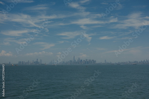 New York Staten Island Ferry Skyline