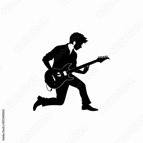 Guitarist silhouette