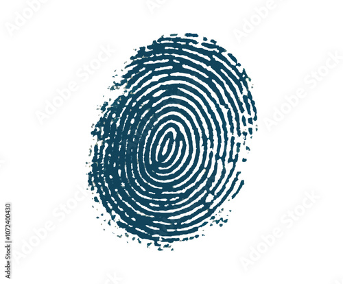 Blue circle with a white background. The circle is blurry and has a lot of detail. Flat vector illustration isolated.