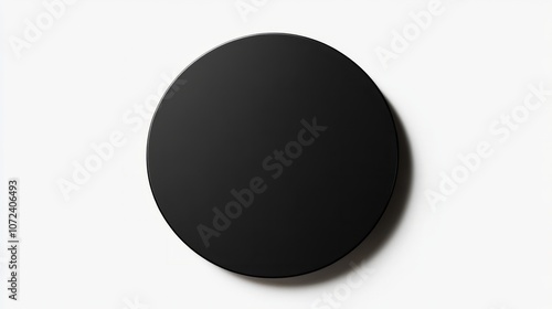 Bold empty Black Friday sale badge, circle podium, empty tag, white backround