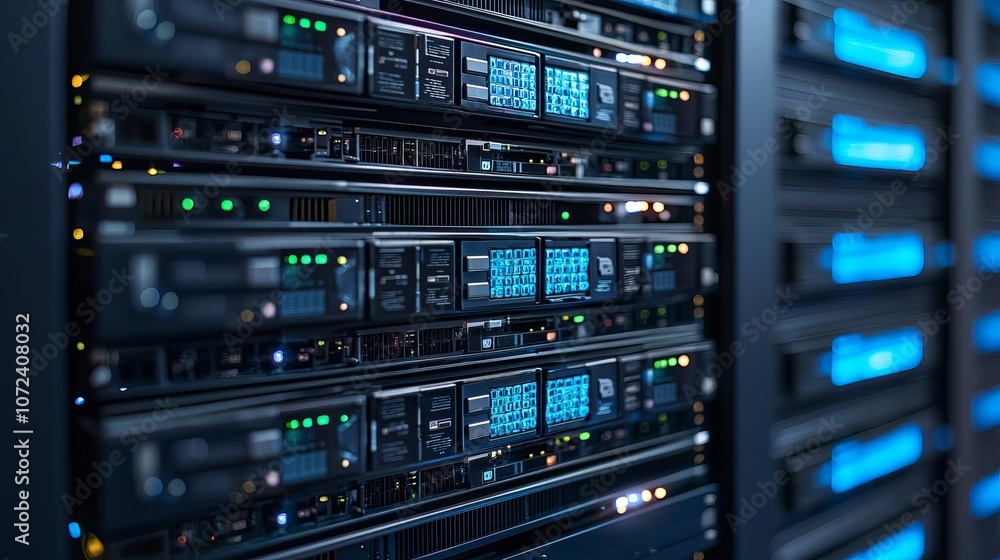 Network Engineer Cloud Server VM Centralized cloud hosting multiple virtual machines, no face, no body, flat design illustration Network Engineer Cloud Server VM Centralized cloud hosting multiple virtual machines, no face, no body, flat design illustration
