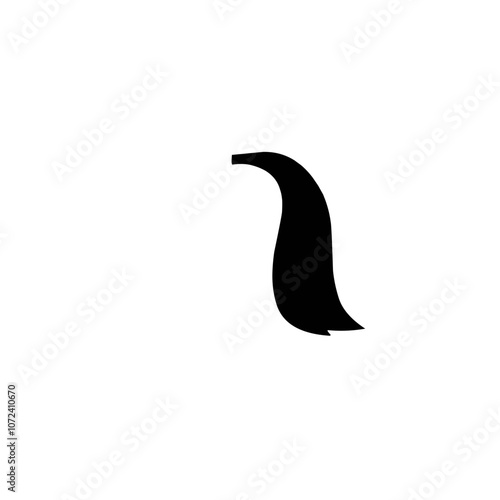 Horse tail silhouette 