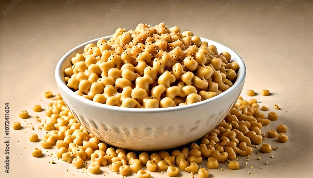 Golden-Crusted Mac and Cheese in a Bowl, Rich and Creamy, Realistic Photography Golden-Crusted Mac and Cheese in a Bowl, Rich and Creamy, Realistic Photography