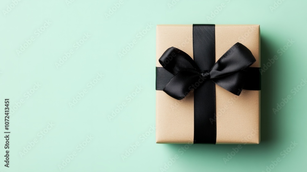 cream gift box with black ribbon cream gift box with black ribbon