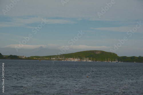 scottish town in the hills, isle of mull iona