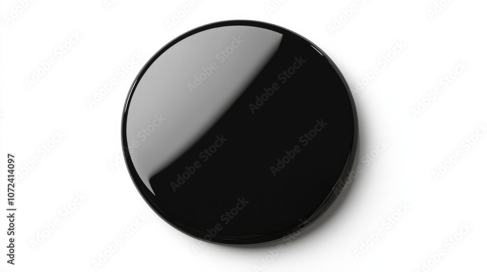 black blank vibrant circle shape isolated on white black blank vibrant circle shape isolated on white